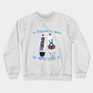 SW Thrawn Burgundy-Blue Surfboard Style v1 Crewneck Sweatshirt